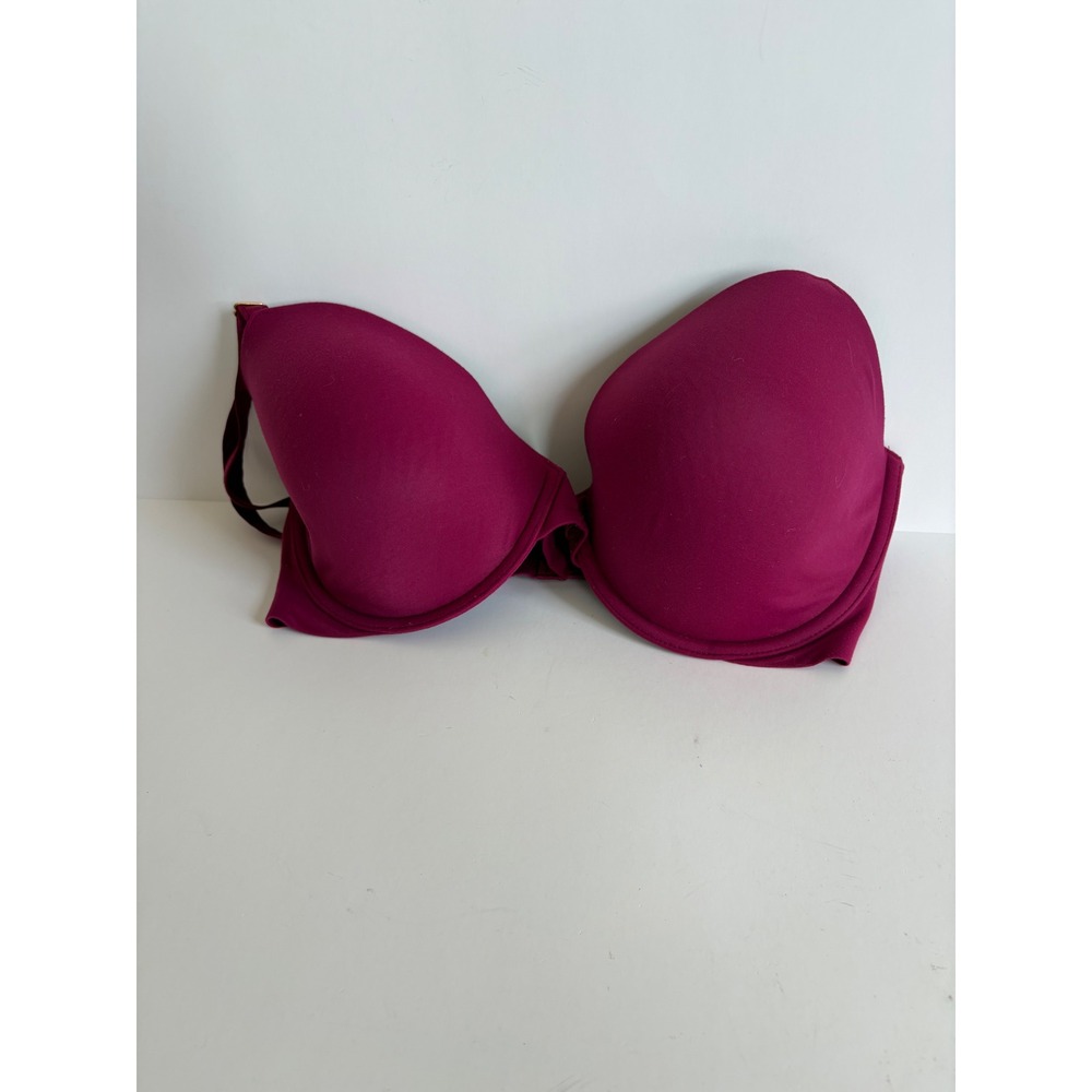 Victorias Secret Lined Demi Bra Magenta Purple Underwire 34DDD 133718-QCJ